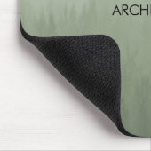 Nebelwald-Architektur grau Mousepad (Ecke)