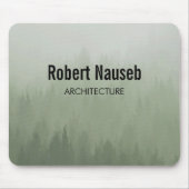 Nebelwald-Architektur grau Mousepad (Vorne)