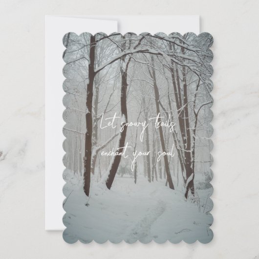 Nebelwald Feiertagskarte (Vorderseite)