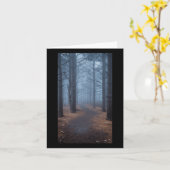 Nebelwald Landschaftliche Nebelbäume Natur 1 Karte (Gelbe Blume)