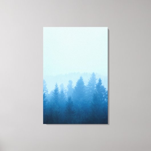 Nebelwald Leinwanddruck (Vorderseite)
