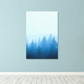 Nebelwald Leinwanddruck (Insitu (Holzboden))