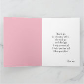 Nebelwald, niedlich dankeskarte (Innenseite)