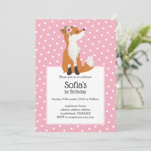 Nebelwald, niedlich einladung (Stehend Vorderseite)