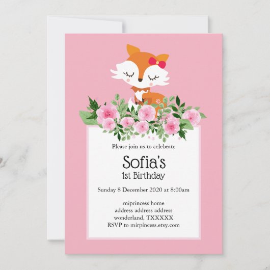 Nebelwald, niedlich einladung (Vorderseite)