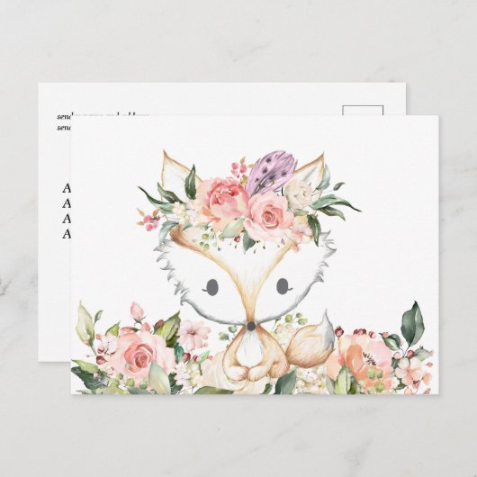 Nebelwald, niedlich postkarte (Vorne/Hinten)