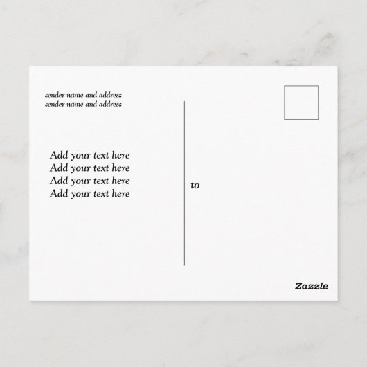 Nebelwald, niedlich postkarte (Rückseite)