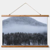 Nebelwald Wandteppich Mit Holzrahmen (Vorne)