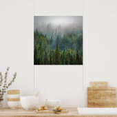 Nebelwälder Poster (Küche)