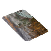 Nebelwalzen in den Lärchenbaumen des Herbstes Magnet (Rechte Seite)