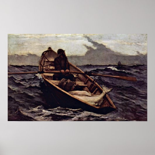 Nebelwarnung (Die Nebelwarnung) von Winslow Homer Poster (Vorne)