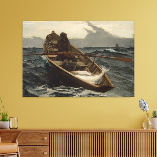 Nebelwarnung Leinwanddruck (Insitu (Wohnzimmer))