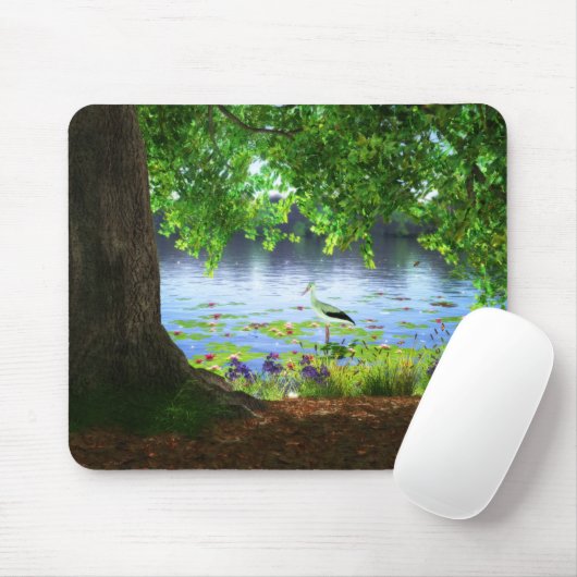 Neben dem ruhigen Wasser Mousepad (Mit Mouse)