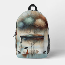 Neben dem Ruhigen Watt Designer-Backpack Bedruckter Rucksack