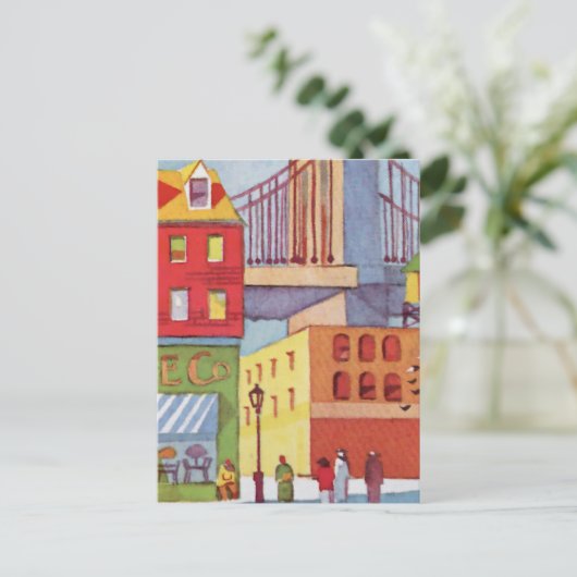 Neben der Brücke Postkarte (Stehend Vorderseite)