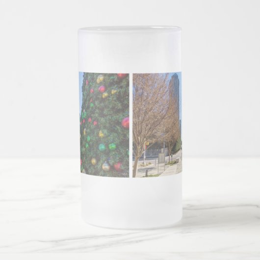 Neben der Dallas Weihnachtsbaum Mattierte Glasbien Mattglas Bierglas (Mittel)