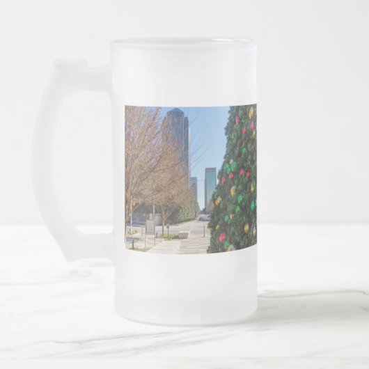 Neben der Dallas Weihnachtsbaum Mattierte Glasbien Mattglas Bierglas (Links)