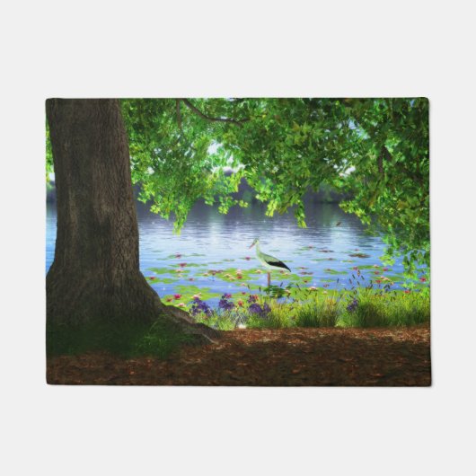 Neben der ruhigen Wasser-Fußmatte Fußmatte (Vorderseite)