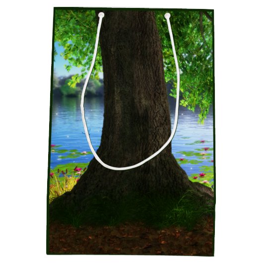 Neben der stillen Wassergifttasche Mittlere Geschenktüte (Rückseite)