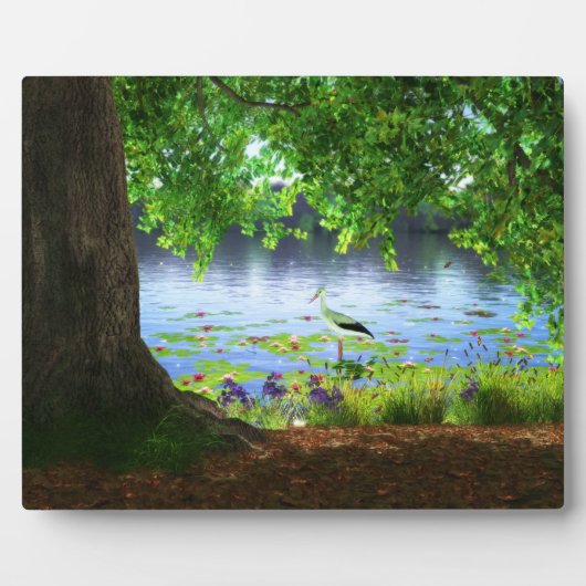 Neben der stillen Wasserschicht Fotoplatte (Vorderseite)