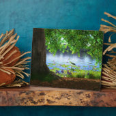 Neben der stillen Wasserschicht Fotoplatte (Seite)