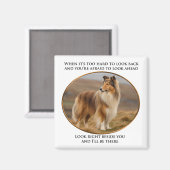 Neben dir Collie Magnet (Vorderseite/Rückseite)