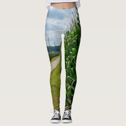 Neben einem Maisfeld Leggings (Vorderseite)