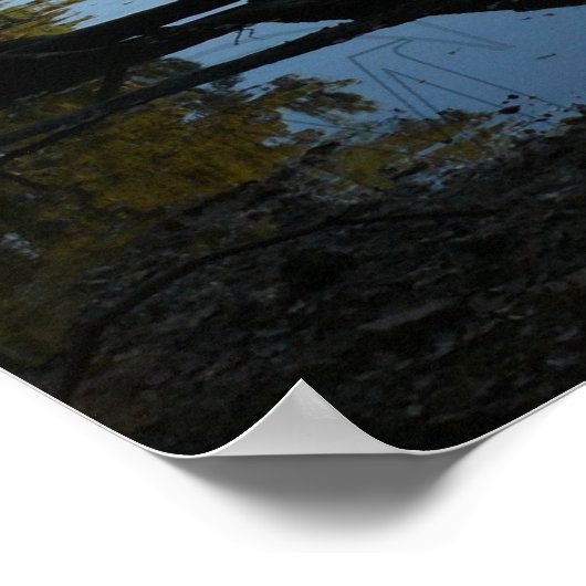 Neben stillgelegten Gewässern Poster (Ecke)