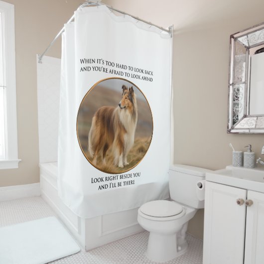 Neben You Collie Duschvorhang (Beispiel)