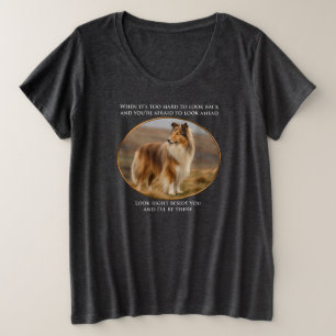 Neben You Collie Große Größe T-Shirt