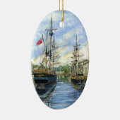 "Nebeneinander" verzieren Sie Keramik Ornament (Rechts)