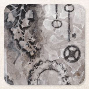 Nebeneinanderstellung II Rechteckiger Pappuntersetzer