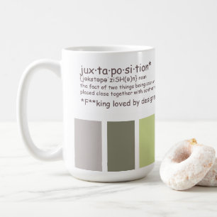 Nebeneinanderstellungsdefinition Kaffeetasse