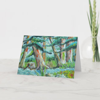 Nebenfluss im Holz Karte