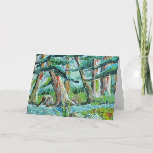 Nebenfluss im Holz Karte (Vorderseite)