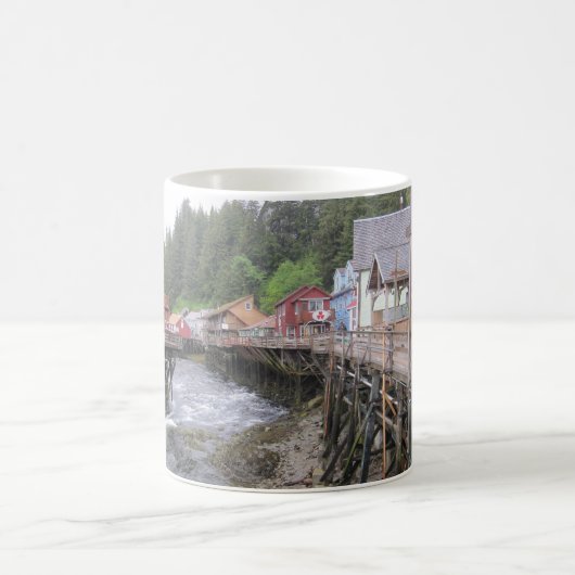 Nebenfluss-Straße Ketchikan, Alaska Kaffeetasse (Mittel)