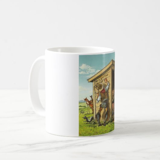 NEBENGEBÄUDE-SPASS-TASSE KAFFEETASSE (Vorderseite Links)
