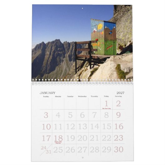 Nebengebäude-Wandkalender Kalender (Jan 2027)