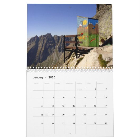 Nebengebäude-Wandkalender Kalender (Jan 2026)