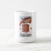 Nebengebäude WPA-Plakat Kaffeetasse (Mittel)