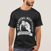 Nebenniereninsuffizienz Warrior Neftw Bewusstsein T-Shirt (Vorderseite)