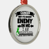 Nebennierenkrebs trifft seinen schlimmsten Feind i Ornament Aus Metall (Rechts)