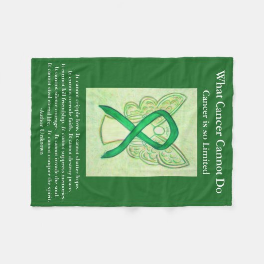 Nebennierenrindenkrebs-Bewusstseinsband Fleecedecke (Vorderseite (Horizontal))