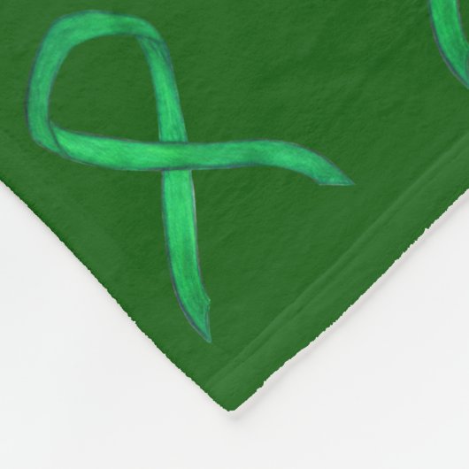 Nebennierenrindenkrebs-Bewusstseinsband Fleecedecke (Ecke)