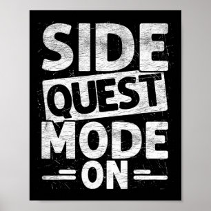Nebenquest-Modus Ein Lustiges Gamer-Festival Poster