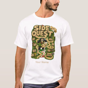 Nebenquest Personalized Lustiges Gamer T-Shirt