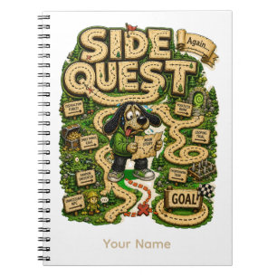 Nebenquestorium Personalisiertes Lustiges Gamer-T- Notizblock