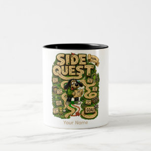 Nebenquestorium Personalisiertes Lustiges Gamer-T- Zweifarbige Tasse