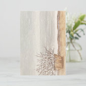 nebensächliche Strandeinladung Einladung (Stehend Vorderseite)