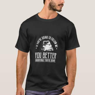 Nebenseitig des SXS-Dienstprogramms Geländefahrzeu T-Shirt